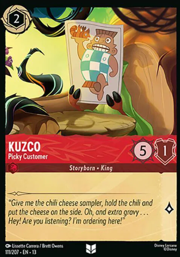 #111 Kuzco - Uncommon - Disney Lorcana Attack of the Vine