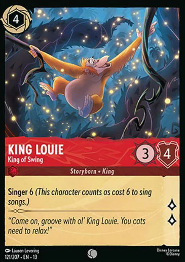 #121 King Louie - Common - Disney Lorcana Attack of the Vine