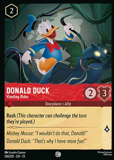 #124 Donald Duck - Common - Disney Lorcana Attack of the Vine