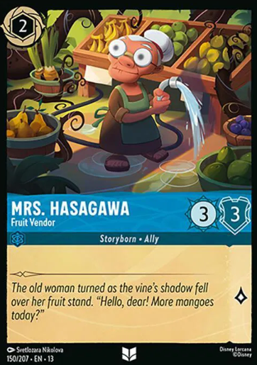 #150 Mrs Hasagawa - Uncommon - Disney Lorcana Attack of the Vine