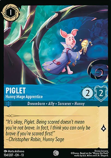 #154 Piglet - Common - Disney Lorcana Attack of the Vine