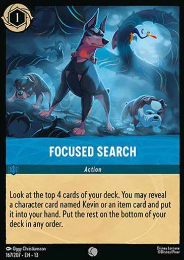 #167 Focused Search - Common - Disney Lorcana Attack of the Vine