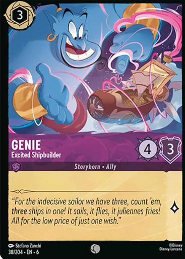 #038 Genie - Disney Lorcana Azurite Sea
