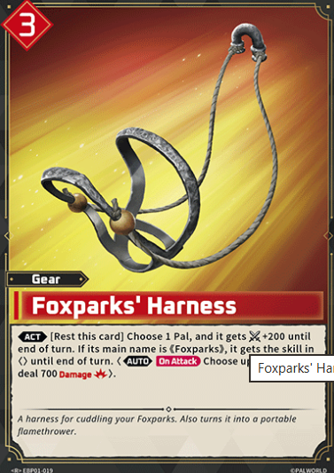 #019 Foxpark's Harness Palworld -Dawn of Palpagos EBP01