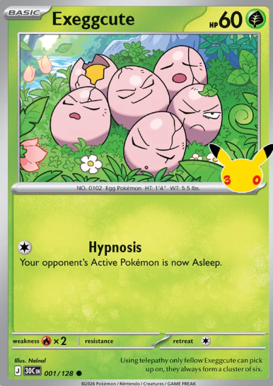 #001 Exeggcute 30th Celebrations