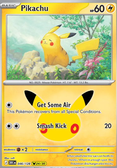 #046 Pikachu (24/30) 30th Celebrations