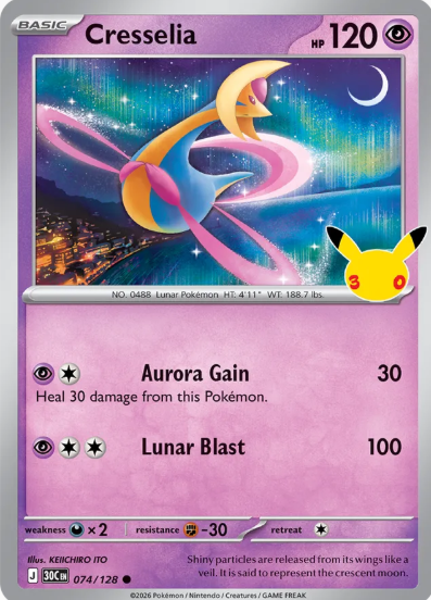 #074 Cresselia 30th Celebrations