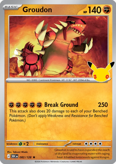 #082 Groudon 30th Celebrations
