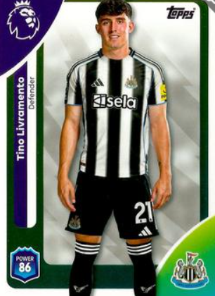 #222 Tino Livramento Newcastle United (Yellow Parallel)