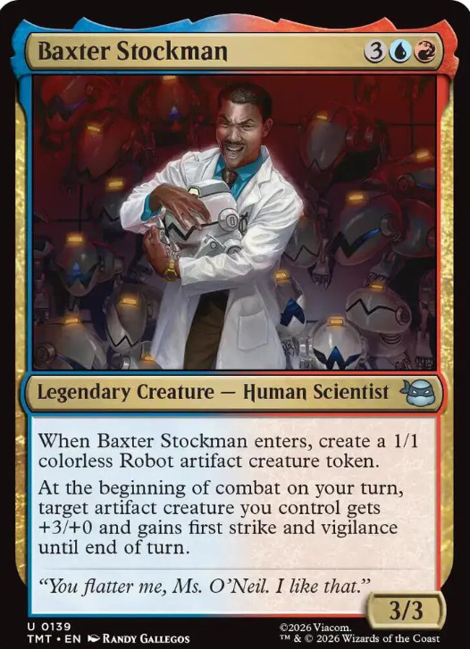 #0139 Baxter Stockman (FOIL) - Magic: The Gathering TMNT