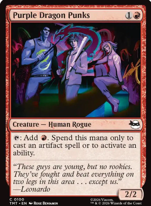 #0100 Purple Dragon Punks - Magic: The Gathering TMNT