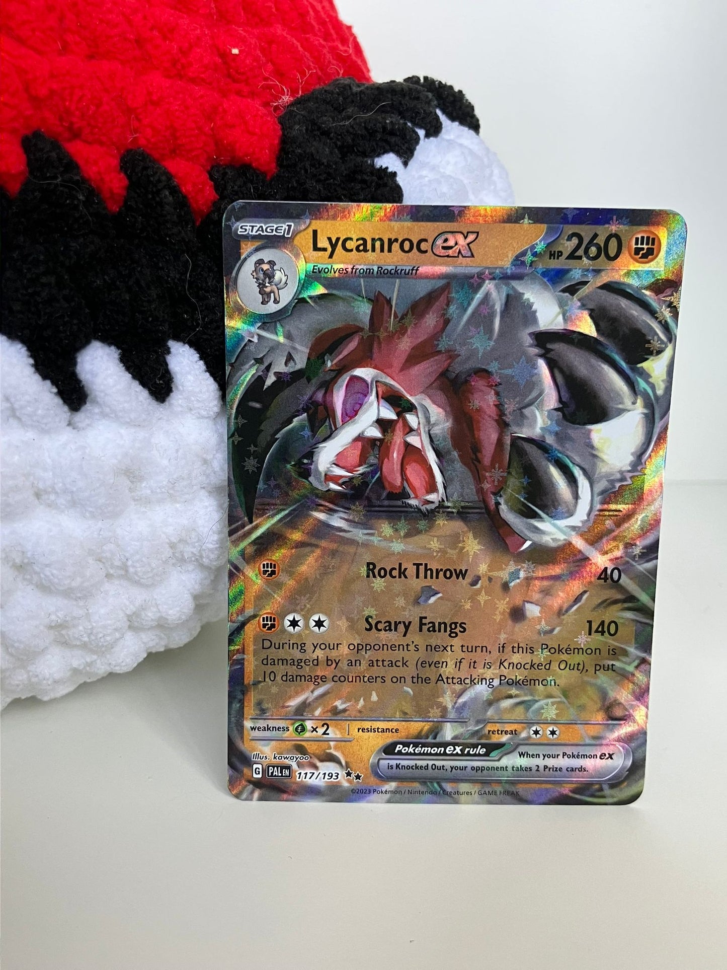 Lycanroc EX #117 Paldea Evolved