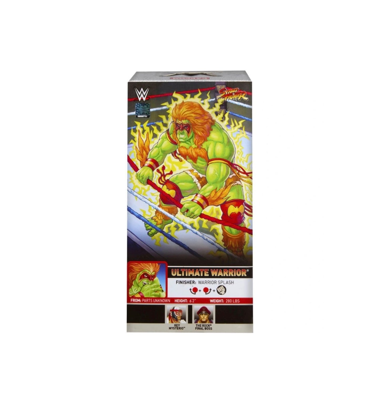 WWE Elite Collection Series X Street Fighter Figure Ultimate Warrior/Blanka