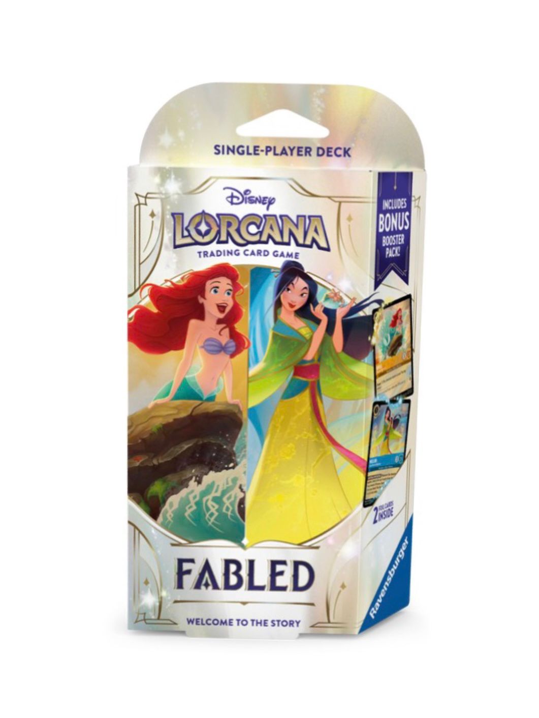 Disney Lorcana Fabled Ariel & Mulan Single Player Deck – Official Starter Deck