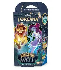 Disney Lorcana Whispers in the Well Amber & Emerald – Official Starter Deck