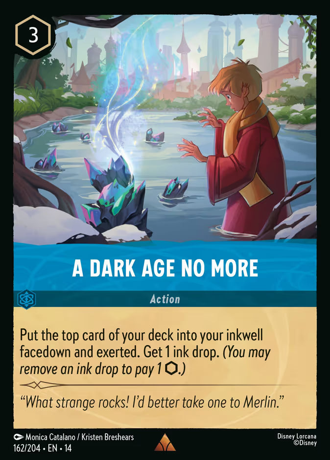 English Disney Lorcana Hyperia City card 162/204 — A Dark Age No More - Foil 162/204