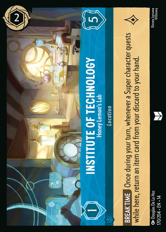 English Disney Lorcana Hyperia City card 170/204 — Institute of Technology - Honey Lemon's Lab - Foil 170/204