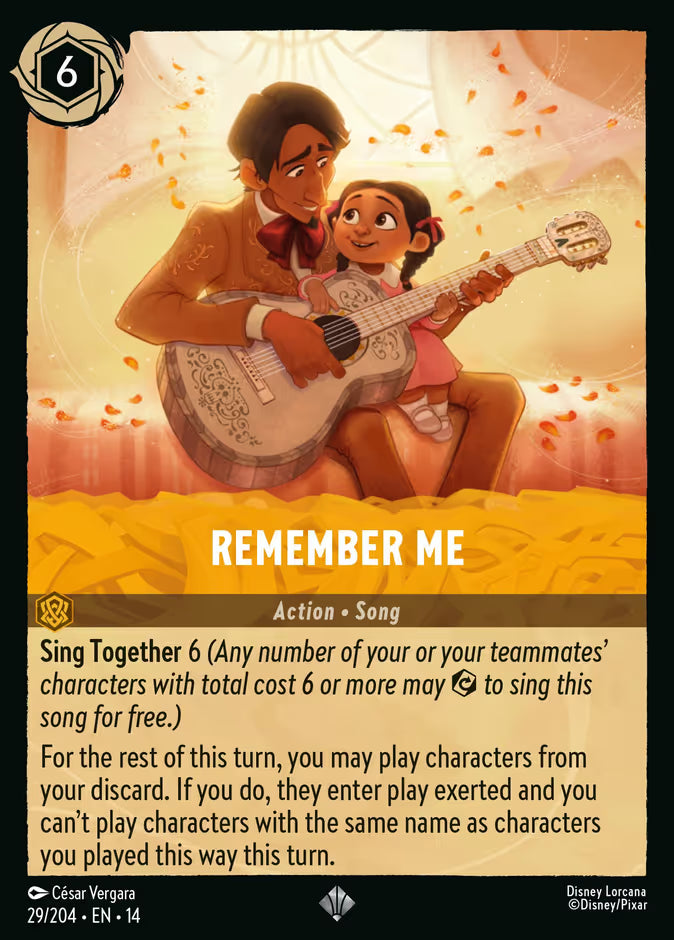 English Disney Lorcana Hyperia City card 29/204 — Remember Me - Non-Foil 29/204