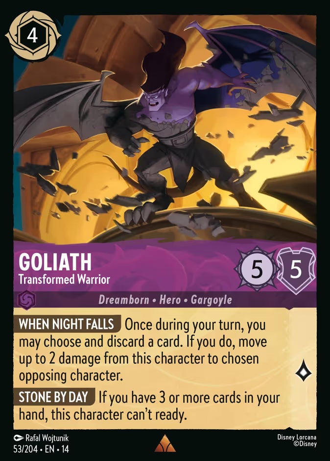 English Disney Lorcana Hyperia City card 53/204 — Goliath - Transformed Warrior - Non-Foil 53/204
