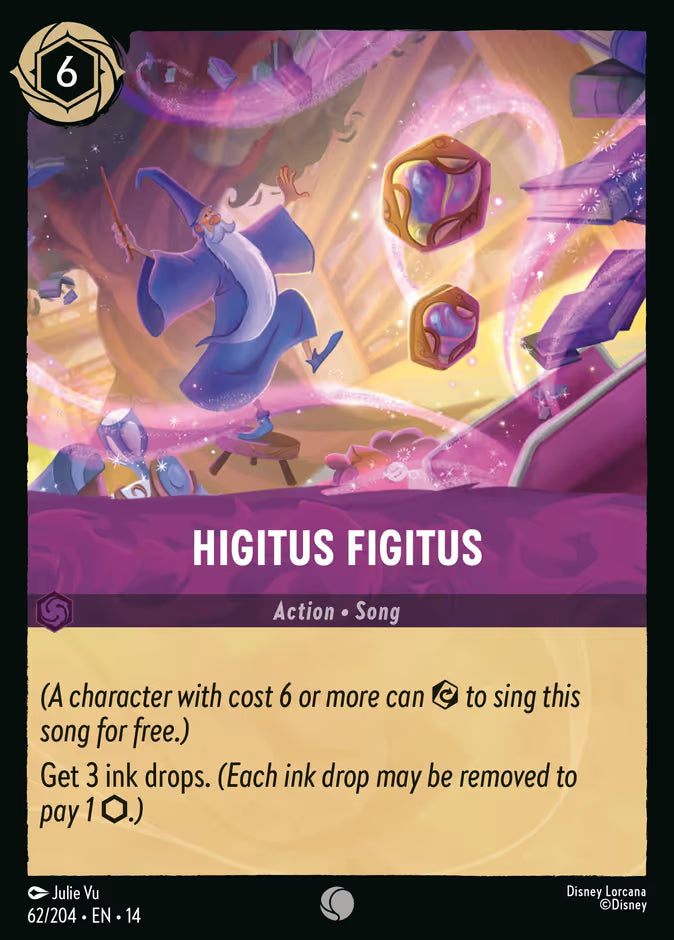 English Disney Lorcana Hyperia City card 62/204 — Higitus Figitus - Foil 62/204