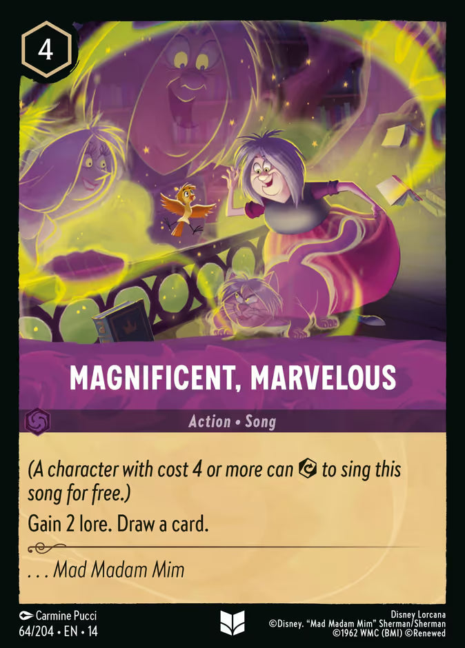 English Disney Lorcana Hyperia City card 64/204 — Magnificent, Marvelous - Non-Foil 64/204