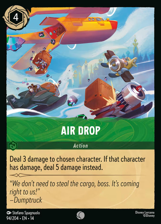 English Disney Lorcana Hyperia City card 94/204 — Air Drop - Non-Foil 94/204
