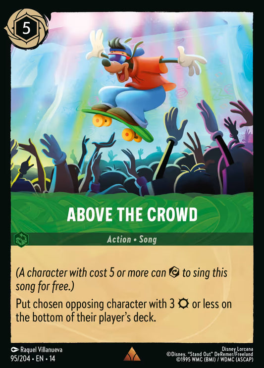 English Disney Lorcana Hyperia City card 95/204 — Above the Crowd - Foil 95/204