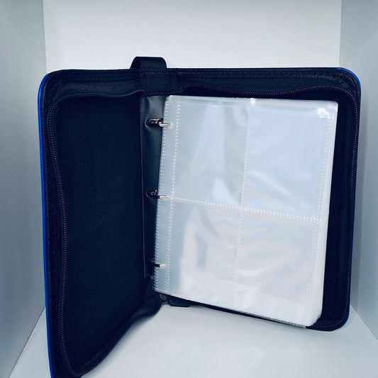 🎮 Game Boy–Inspired 4-Pocket Trading Card Binder – Holds 400 Cards (Blue) 🎮