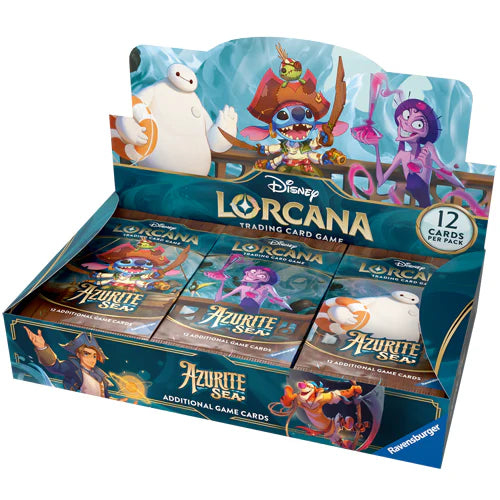 Disney Lorcana Azurite Sea Booster Box – Sealed
