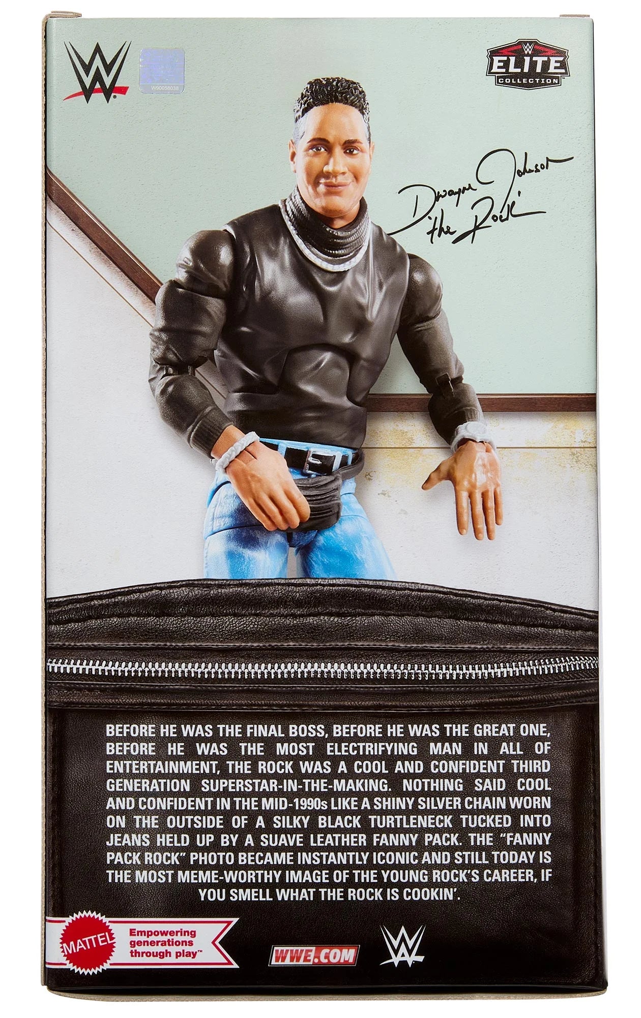 WWE Elite Collection The Rock Fanny Pack Edition WrestleMania Exclusive