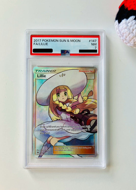 PSA 7 Lillie #147 Pokemon 2017 Sun & Moon