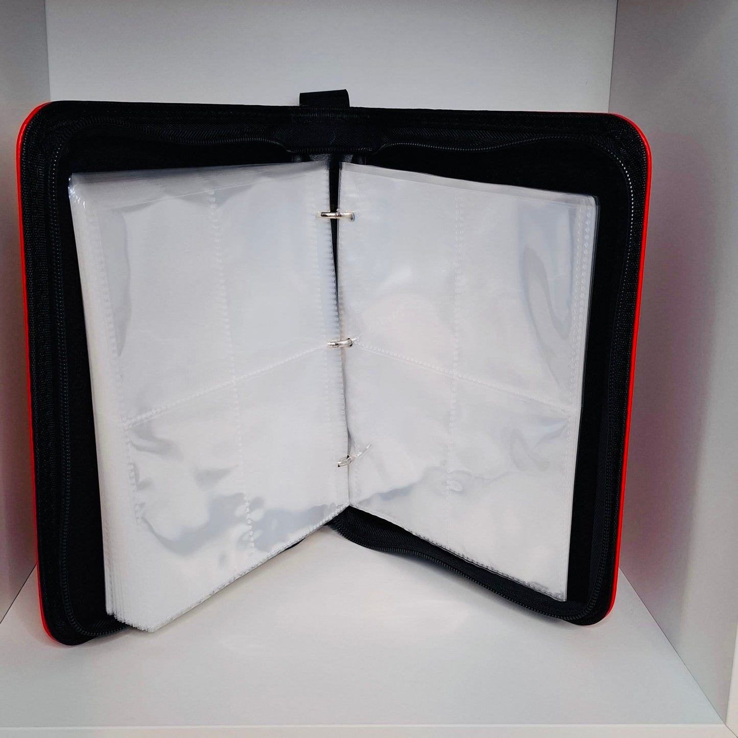 🎮 Game Boy–Inspired 4-Pocket Trading Card Binder – Holds 400 Cards (Red)  🎮