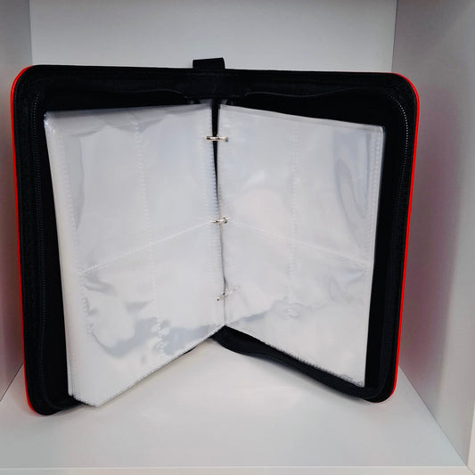 🎮 Game Boy–Inspired 4-Pocket Trading Card Binder – Holds 400 Cards (Red)  🎮