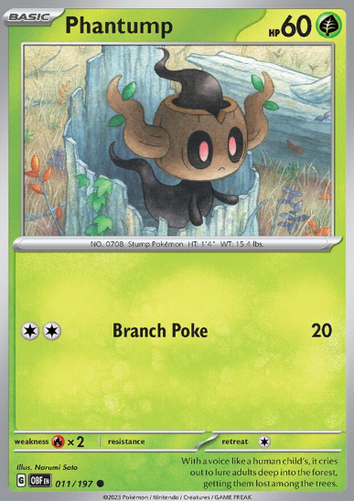#011 Phantump Obsidian Flames