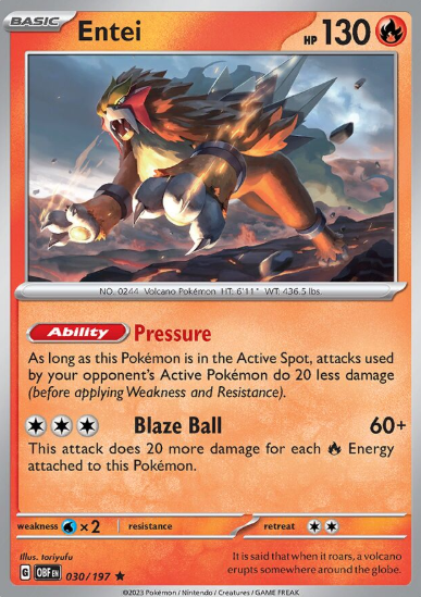 #030 Entei Obsidian Flames