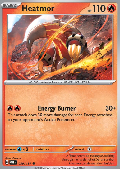 #039 Heatmor  Obsidian Flames