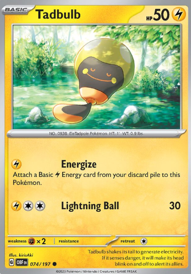 #074 Tadbulb  Obsidian Flames