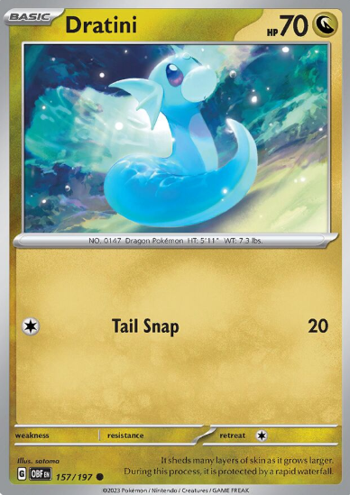 #157 Dratini Obsidian Flames