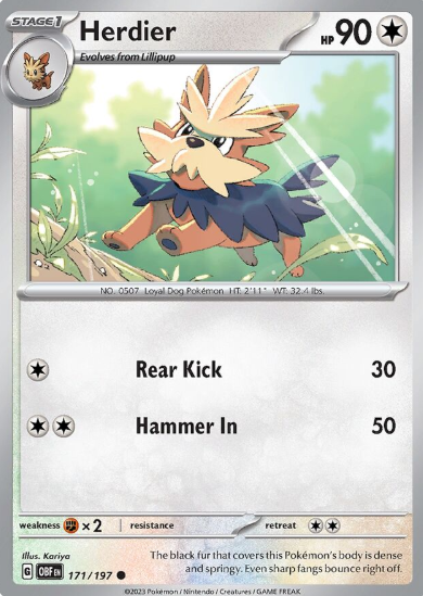 #171 Herdier Obsidian Flames