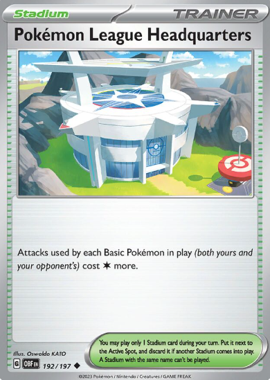 #192 Pokémon League Headquarters Obsidian Flames
