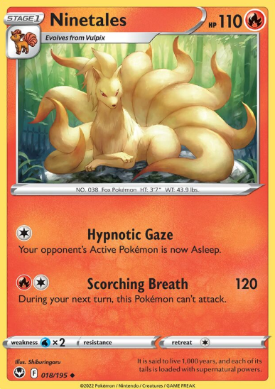 #018 Ninetales  Silver Tempest