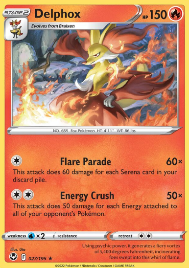 #027 Delphox  Silver Tempest