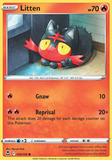 #030 Litten  Silver Tempest
