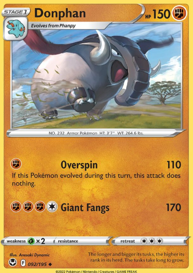 #092 Donphan Silver Tempest