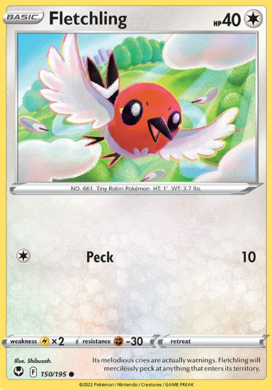 #150 Fletchling Silver Tempest