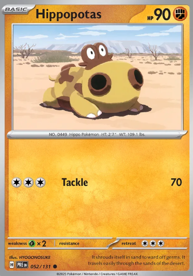 #052 Hippopotas Prismatic Evolutions