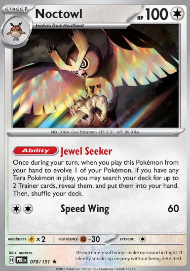 #078 Noctowl Prismatic Evolutions