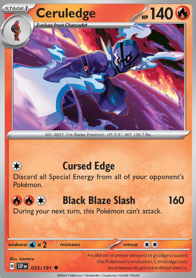 #035 Ceruledge Surging Sparks