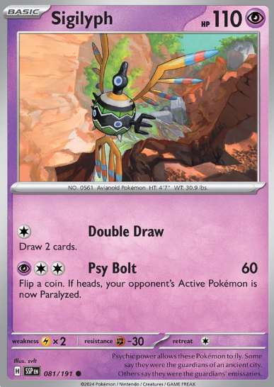#081 Sigilyph Surging Sparks