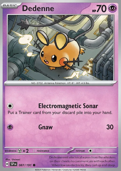 #087 Dedenne Surging Sparks